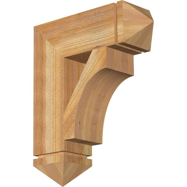 Ekena Millwork Westlake Arts & Crafts Rough Sawn Bracket, Western Red Cedar, 6"W x 20"D x 24"H BKT06X20X24WTL03RWR - main